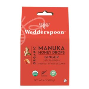 Bomboane Ecologice cu Miere de Manuka, Ghimbir si Echinacea