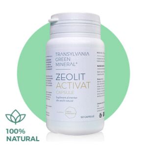 Zeolit Activat 100% pur, 90 capsule Transylvania Green