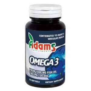 Omega 3 1000mg + Vitamina E 30cps Adams Vision