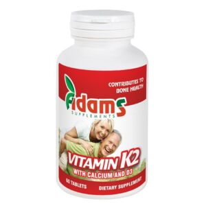 Vitamina K2+Calciu+D3 60tab. Adams Vision