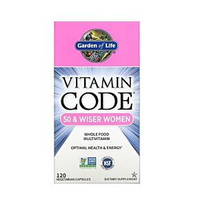 Vitamin Code 50 and Wiser Women's Multi Capsules 120 Capsule - Garden Of Life