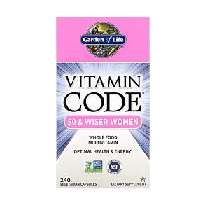 Vitamin Code 50 and Wiser Women's Multi Capsules 120 Capsule - Garden Of Life