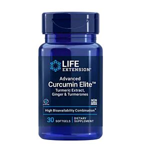 Advanced Curcumin Elite™ Turmeric Extract, Ginger & Turmerones 30caps. - Life Extension