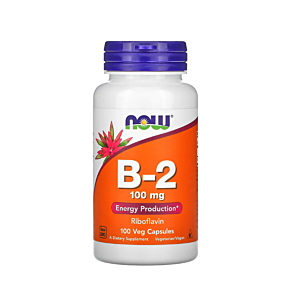 Vitamin B-2 100mg 100 Capsule - NOW Foods