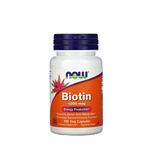 Biotin 1000mcg 100 Capsule - NOW Foods