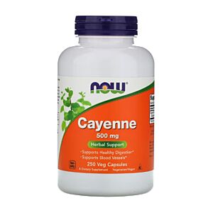Cayenne 500mg 250 Capsule - NOW Foods