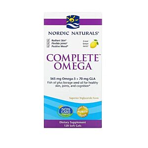 Complete Omega 565mg Lemon 120 SoftGels - Nordic Naturals
