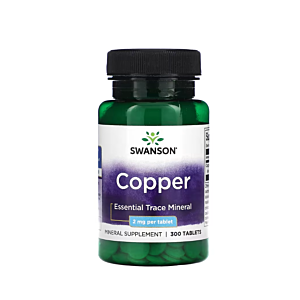 Copper 2mg (Cupru) 300 Tablete - Swanson