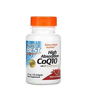 High Absorption CoQ10 with BioPerine 100mg 120Softgels - Doctor's Best