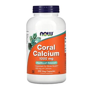 Coral Calcium 1000 mg 250 Capsule - NOW Foods