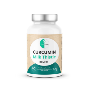 Curcumin Turmeric BCM-95 Milk Thistle 60 capsule - Go-Keto
