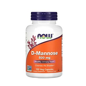 D-Mannose 500mg 120 Capsule - NOW Foods