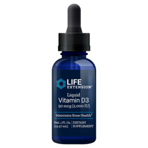 Vitamina D3 lichida 50mgc 2000IU - Life Extension