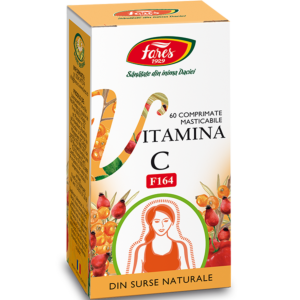 Vitamina C naturală, F164, 60 masticabile Fares 