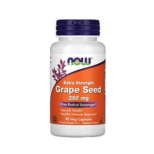 Grape Seed Extra Strength 250mg 90 Capsule - NOW Foods