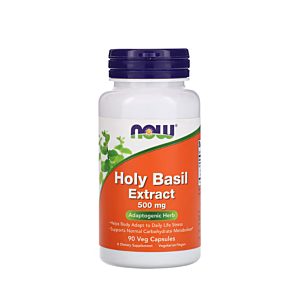 Holy Basil Extract (Extract de Busuioc Sfant) 500mg 90 capsule - NOW Foods