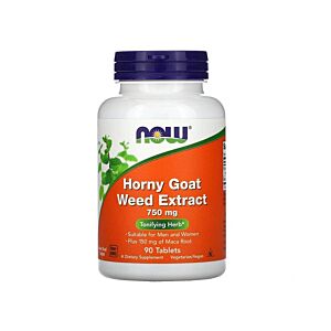 Horny Goat Weed Extract 750mg 90 Tablete - NOW Foods