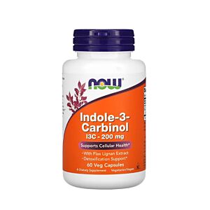 Indole-3-Carbinol I3C 200mg 60 Veg Capsules - NOW Foods