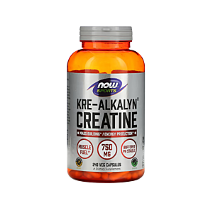 Kre-Alkalyn Creatine 750mg 240 Capsule - NOW Foods