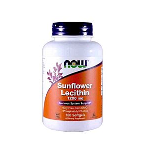 Sunflower Lecithin 1200mg 100 Capsule - NOW Foods
