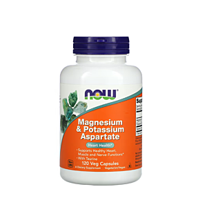 Magnesium & Potassium Aspartate 120 Capsule - NOW Foods