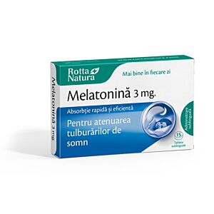 Melatonină 3 mg 15 tab Rotta Natura