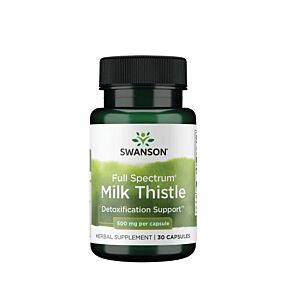 Milk Thistle 500 mg. Full Spectrum 30 Capsule - Swanson