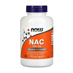 NAC N-Acetyl L-Cysteine 600 mg 250 Capsule - NOW Foods
