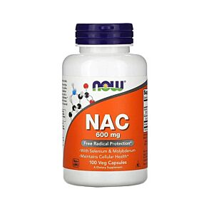 NAC N-Acetyl L-Cysteine 600mg 100 Capsule - NOW Foods