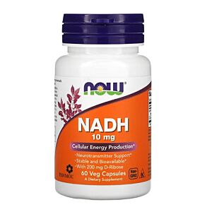  NADH 10 mg 60 Capsules - NOW Foods