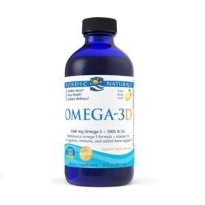 Omega-3D 1560mg Lemon 237 ml. - Nordic Naturals