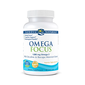 Omega Focus with Bacopa Monnieri Extract 1280mg 60 softgels - Nordic Naturals