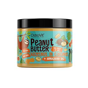 Peanut Butter Hazelnut in Caramel+Himalayan Salt (Unt de Arahide cu Alune Caramelizate si Sare de Himalaya) 500g - Ostrovit