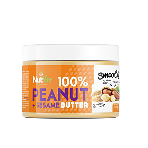 100% Peanut Butter Crema de alune cu susan 500g smooth - OstroVit