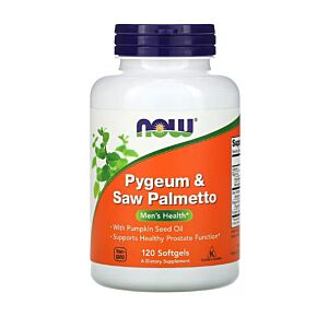 Pygeum & Saw Palmetto 120 Softgels - NOW Foods