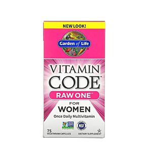 Vitamin Code RAW One for Women 75Capsules - Garden of Life