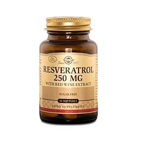 Resveratrol 250mg with Red Wine Extract 30 Capsule - Solgar