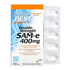 SAM-e Double-Strength 400 mg 30 Tablete - Doctor's Best 