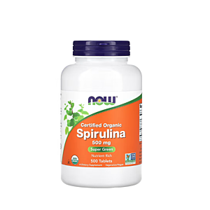Certified Organic Spirulina 500mg 500 Tablete - NOW Foods
