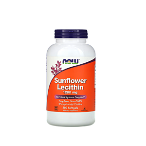 Sunflower Lecithin 1200mg 200 Softgels - NOW Foods