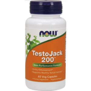 TestoJack 200 Stimulent Testosto 60 Capsule - NOW Foods
