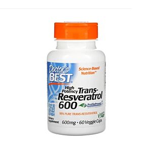 Trans-Resveratrol 600 High Potency 600 mg 60 Capsule - Doctor's Best