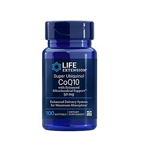 Super Ubiquinol CoQ10 50mg with Enhanced Mitochondrial Support Life Extension
