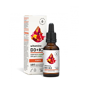 Vitamina D3 4000 UI + K2 FORTE picaturi 30 ml - Aura Herbals