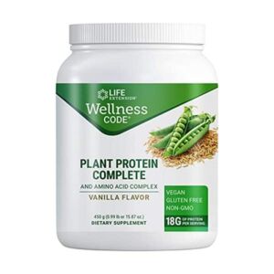 Wellness Code Plant Protein Complete & Amino Acid Complex 450g - Life Extension