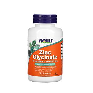 Zinc Glycinate120 Softgels - NOW Foods